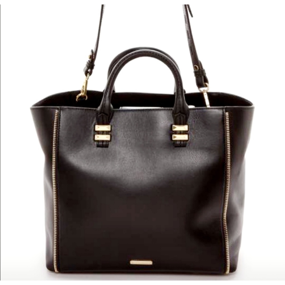 Rebecca Minkoff Perry Black Leather Tote